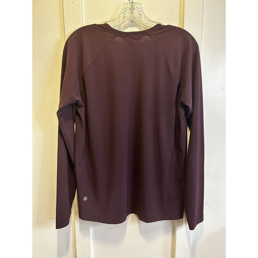 Athleta Active Long Sleeve Top Maroon Women’s Medium - Picture 3 of 4